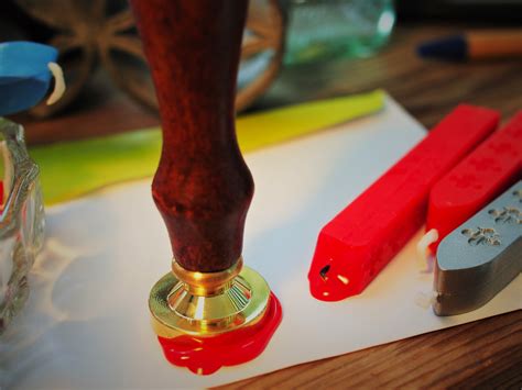 Allow to thoroughly dry. . Sealing wax
